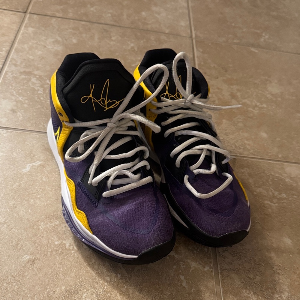 Purple and Yellow Custom Kyrie